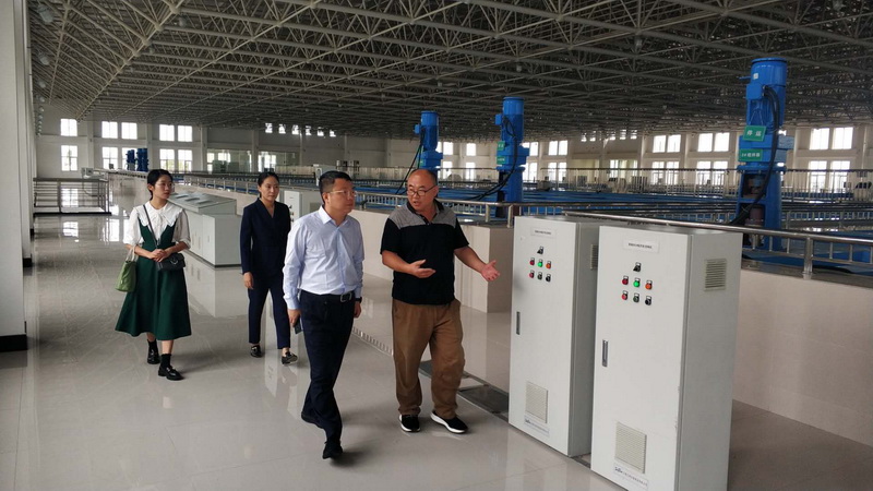 團市委書記王化思一行到錦凌凈水廠參觀考察