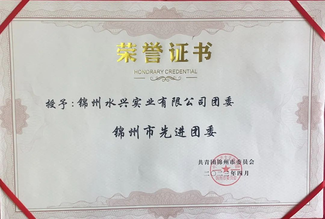 喜報！公司團委榮獲“錦州市先進團委”等多項榮譽